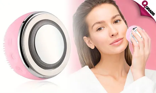 Rechargeable Ultrasonic Facial Skin Brush & Scrubber!